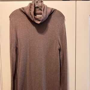 Joan Vass Taupe Knit Sweater
